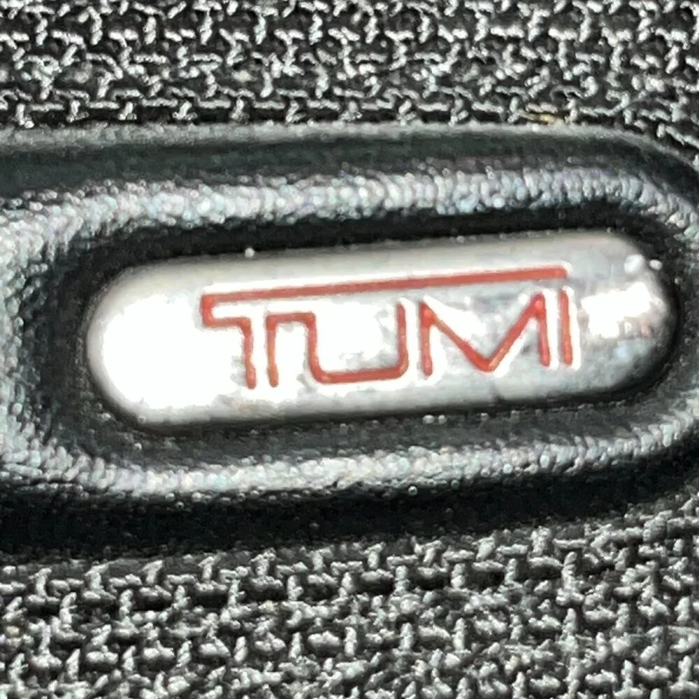 TUMI 26516D4 Compact Large Screen Nylon & Leather Computer Brief Case Black EUC